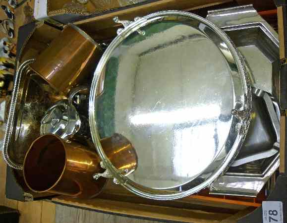 Appraisal: A collection of various Silver Plate and Metal Ware comprising