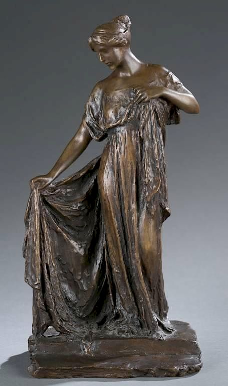 Appraisal: B P Vonnoh Attrib Grecian Draperies bronze Bessie Potter Vonnoh