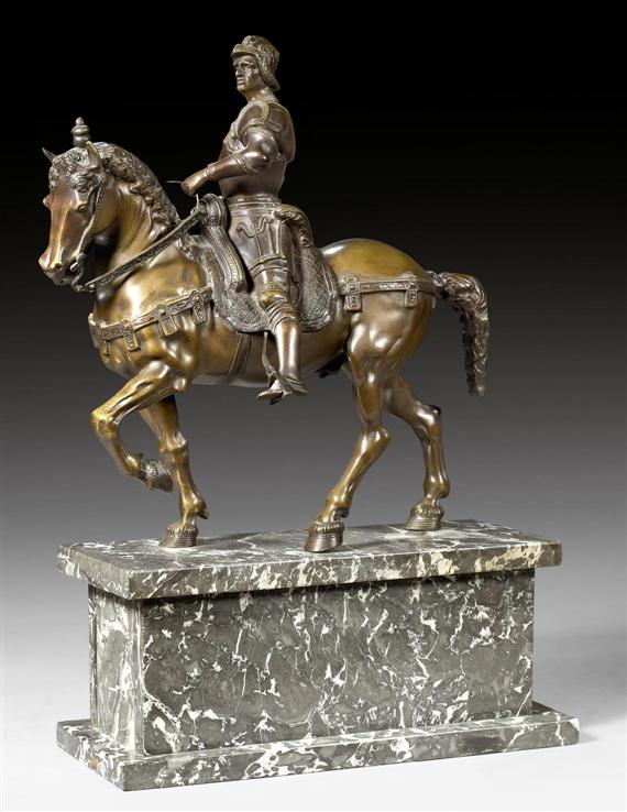 Appraisal: EQUESTRIAN STATUE OF BARTOLOMEO COLLEONI after the original by A