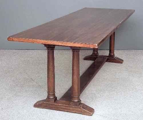 Appraisal: A modern mahogany refectory table of '' th Century'' design