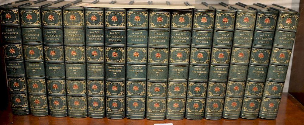 Appraisal: Fourteen volume set Catherine Charlotte Lady Jackson Works London Grolier