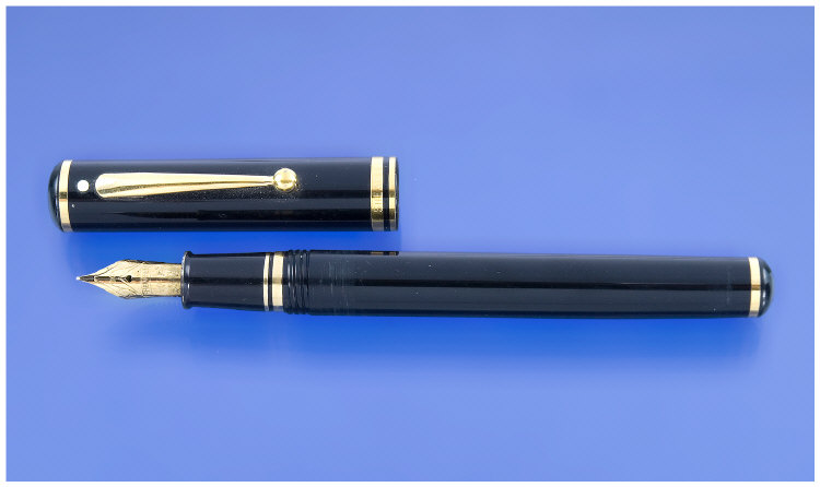 Appraisal: Sheaffer Connoisseur Fountain Pen in black with gold trim USA