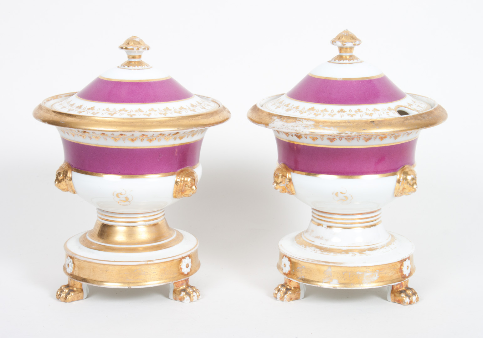 Appraisal: Pair of Porcelain de Paris sauce tureens second quarter- th