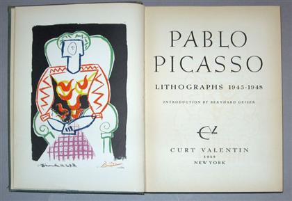 Appraisal: vols Pablo Picasso - Graphic Art Geiser Bernhard editor Pablo