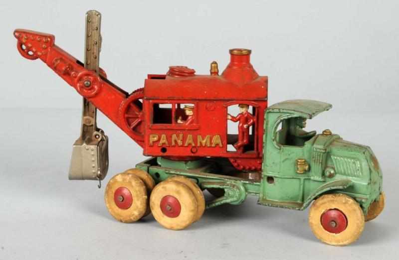 Appraisal: Cast Iron Hubley Panama Digger Truck Toy Description American Largest