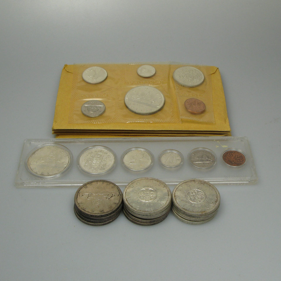 Appraisal: Canadian Coin Sets Canadian silver dollars various Canadian and foreign