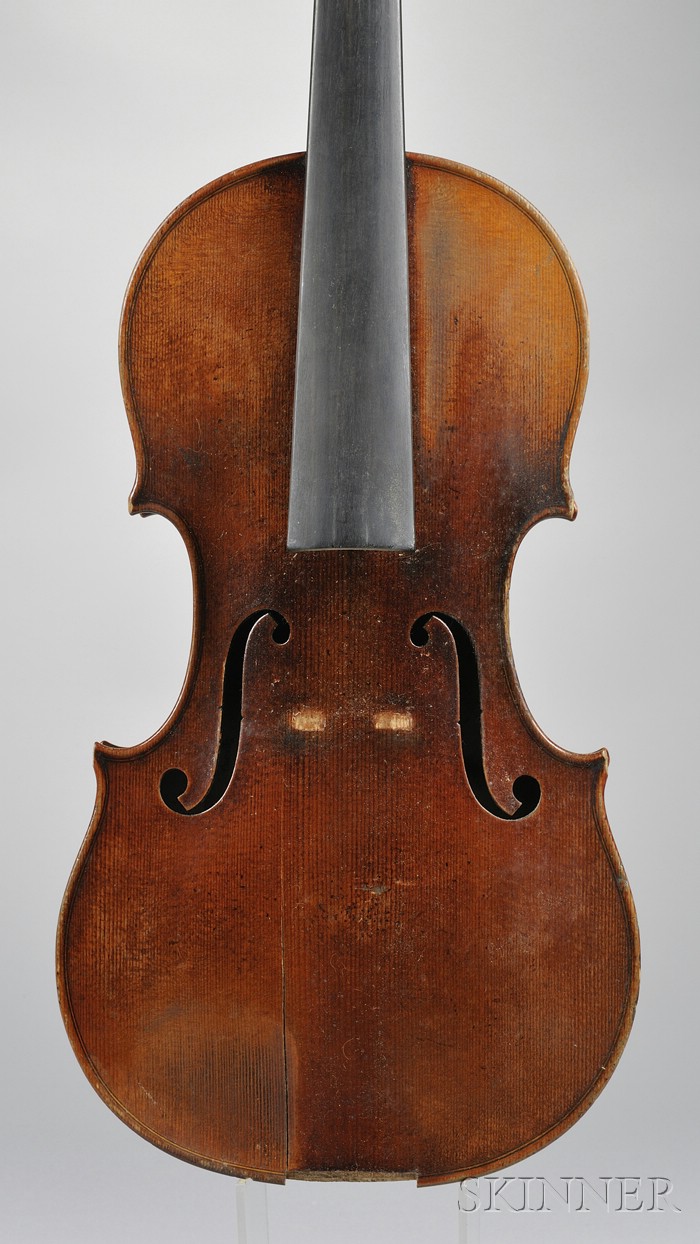 Appraisal: Markneukirchen Violin c stamped PAUL DURFEL MARKNEUKIRCHEN at the upper