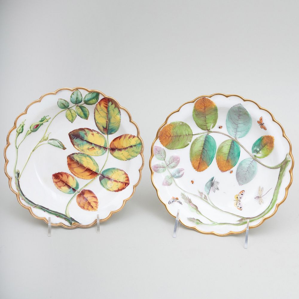 Appraisal: Royal Worcester Blind Earl Pattern Plate and a Similar Plate