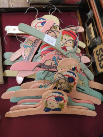 Appraisal: Collection of Vintage Childrens Hangers decorated coat hangers