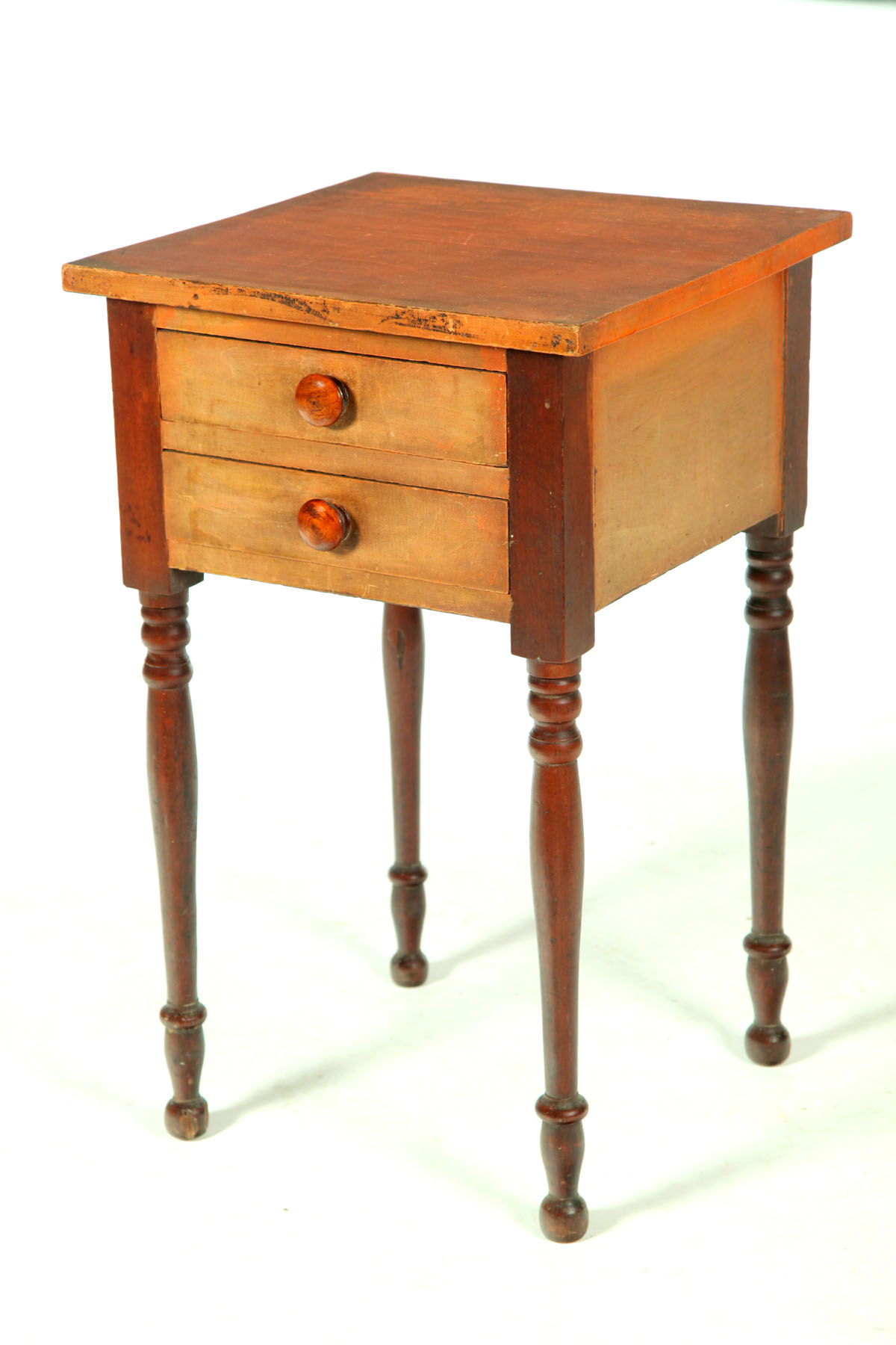 Appraisal: SHERATON STAND American st half- th century poplar Single dovetailed