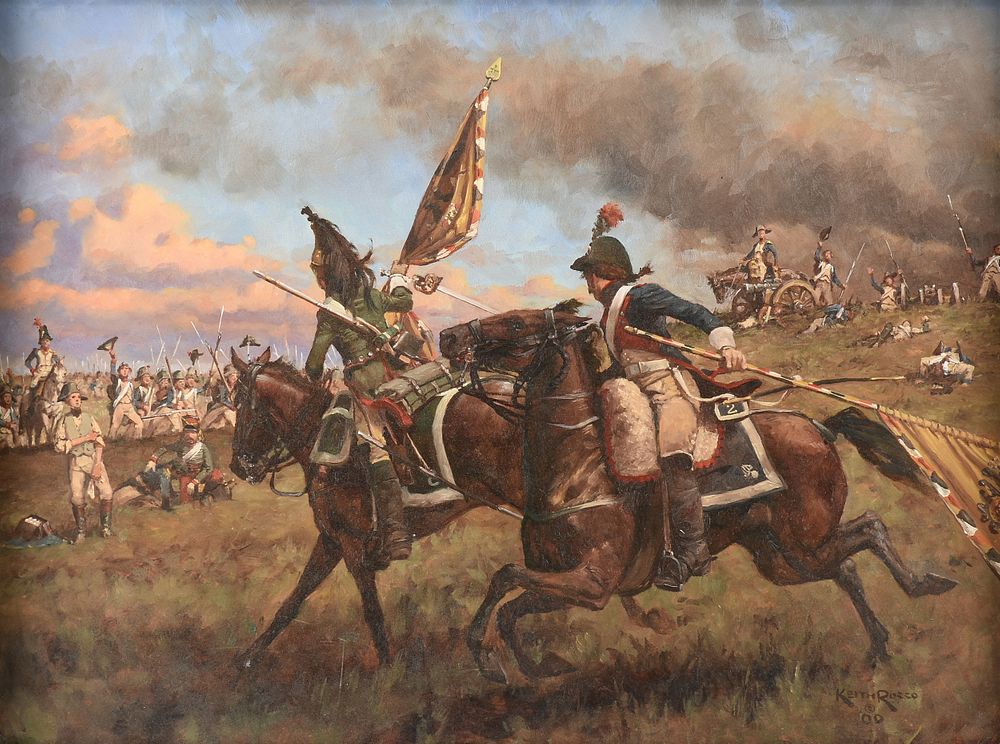 Appraisal: KEITH ROCCO American th st Century A PAINTING Napoleonic War