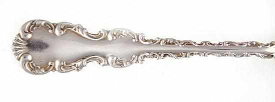 Appraisal: Whiting Louis XV pattern sterling serving pieces New York circa