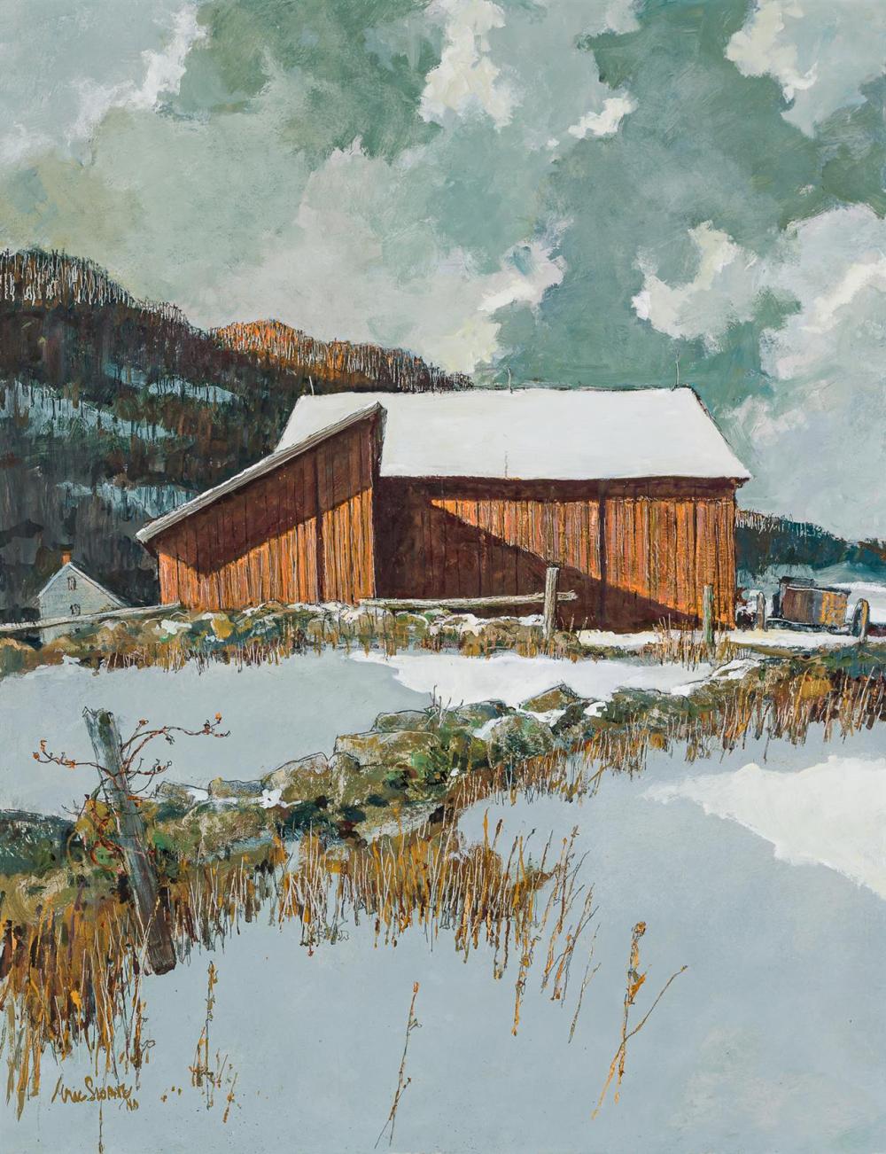 Appraisal: ERIC SLOANE American - New England Red c oil on