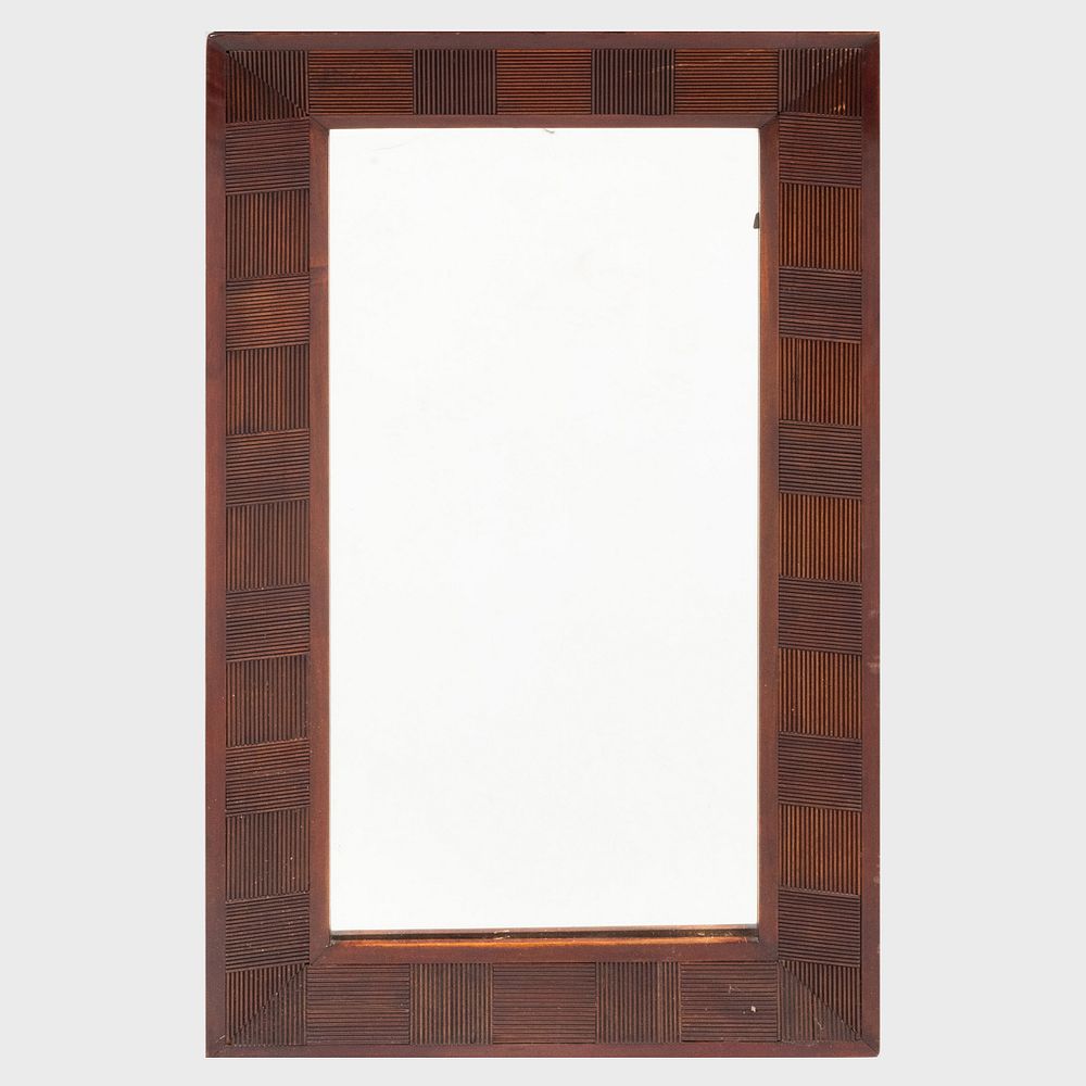 Appraisal: Attributed to Adolf Loos - A Mahogany Mirror x in