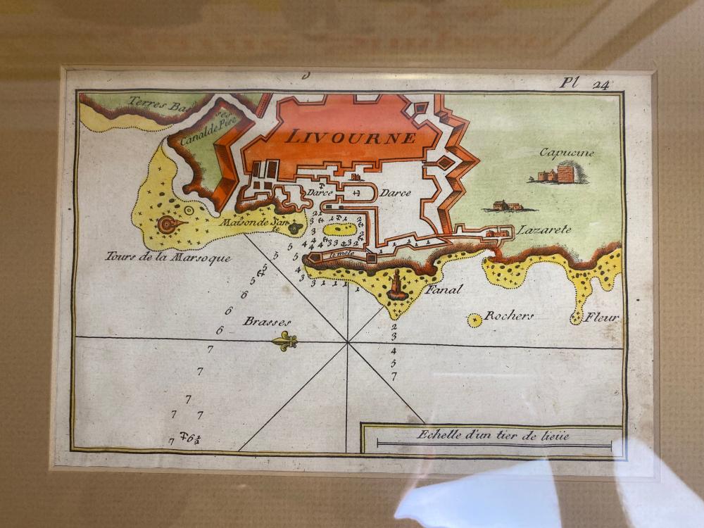 Appraisal: PLAN OF THE CITY AND PORT OF LIVORNO ITALYCopper Engraving