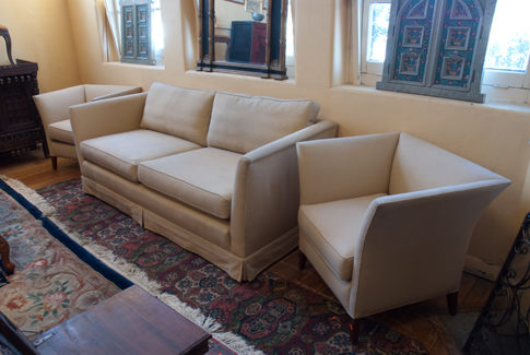 Appraisal: THREE PIECE CONTEMPORARY LOUNGE SUITE