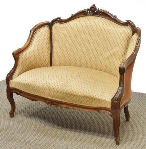 Appraisal: French Louis XV style canape sofa late th early th