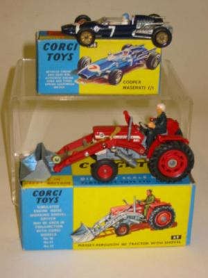 Appraisal: Massey-Ferguson Tractor with shovel and Cooper Maserati F boxed E