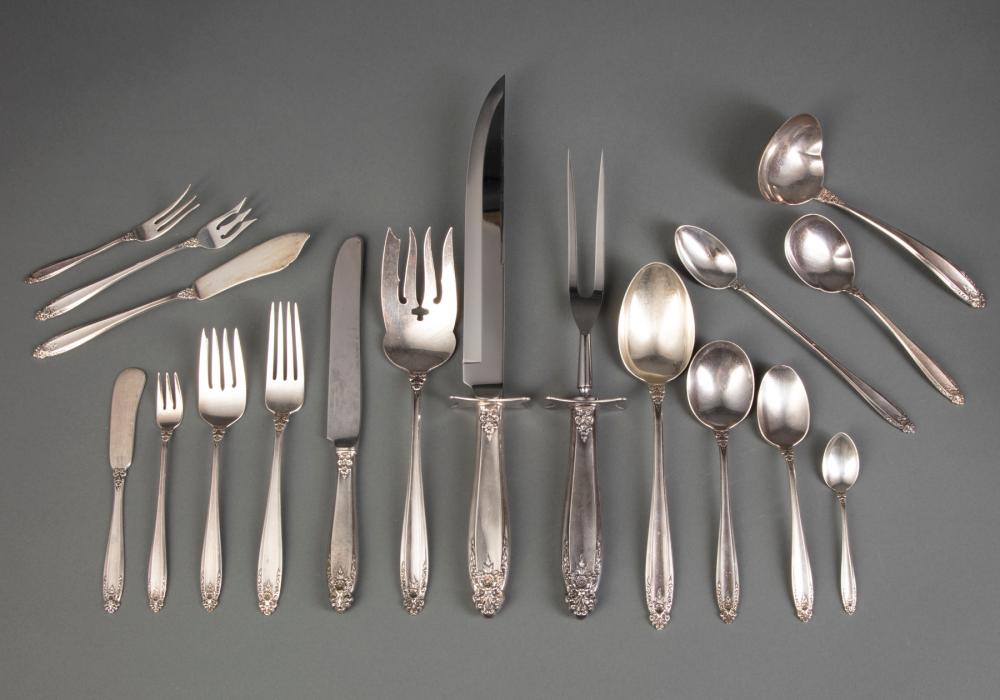 Appraisal: International Prelude Sterling Silver Flatware Service pat incl each place