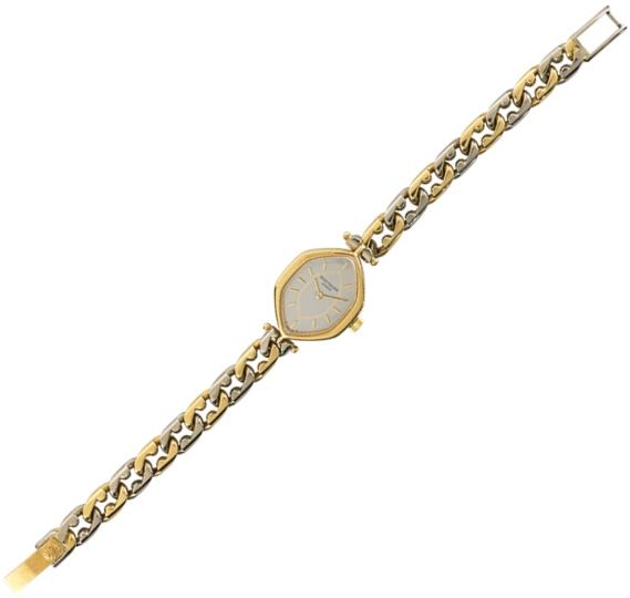 Appraisal: PATEK PHILIPPE LADIES K GOLD BRACELET WATCH Lozenge shaped x