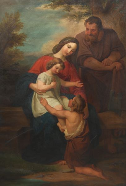 Appraisal: CARL GEORG KAISER SWISS - x The Holy Family with