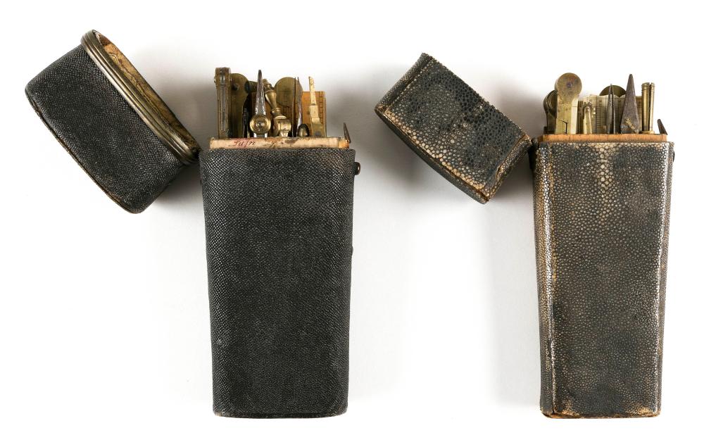 Appraisal: TWO NAVIGATIONAL SETS LATE TH EARLY TH CENTURY LENGTHS TWO