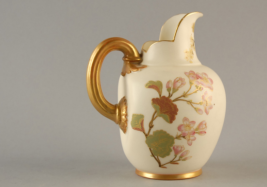 Appraisal: Royal Worcester Ewer floral motif H