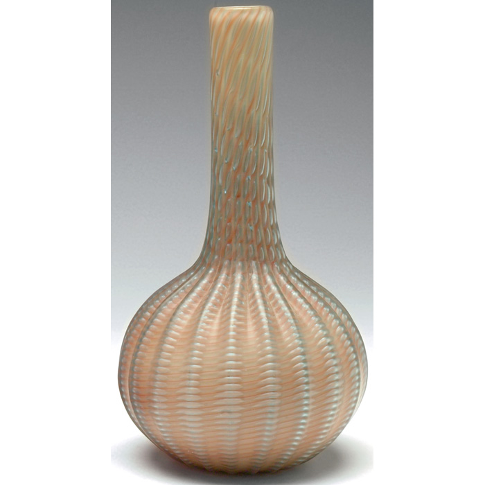 Appraisal: Stevens and Williams vase attribution bulbous form with internally cased