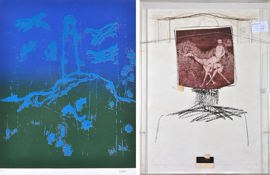 Appraisal: SIDNEY NOLAN - Two works i The Lighthouse screenprint ed