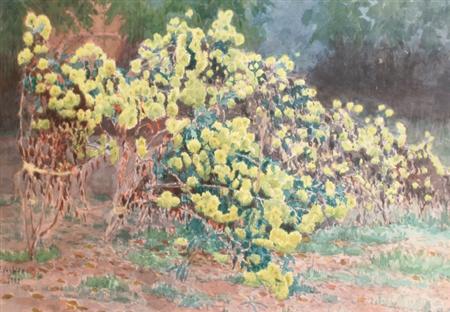 Appraisal: i Fujio Yoshida Flowering Bushes ii Hodaka Yoshida Misty Landscape