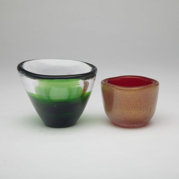 Appraisal: Salviati Small Glass Vase and Another Murano Vase probably Venini