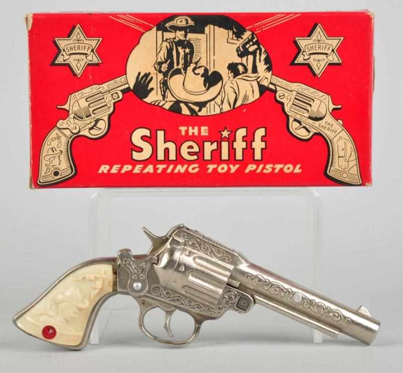 Appraisal: Cast Iron Hubley Texan Jr Toy Cap Gun The gun