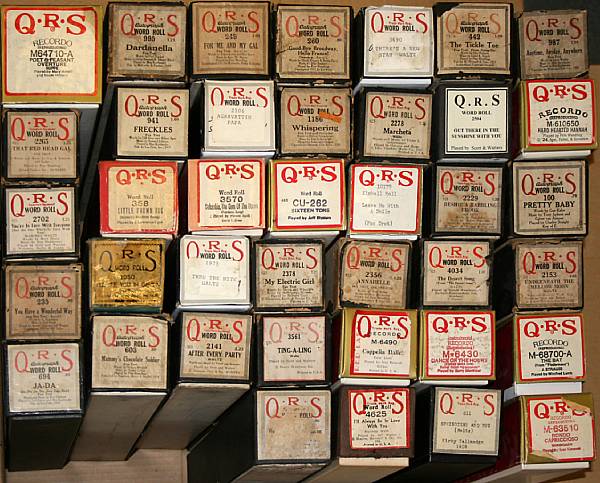 Appraisal: A collection of QRS piano rolls approximately rolls