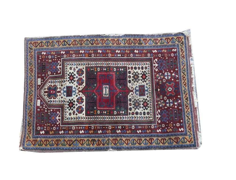 Appraisal: A KAZAK PRAYER RUG x cm