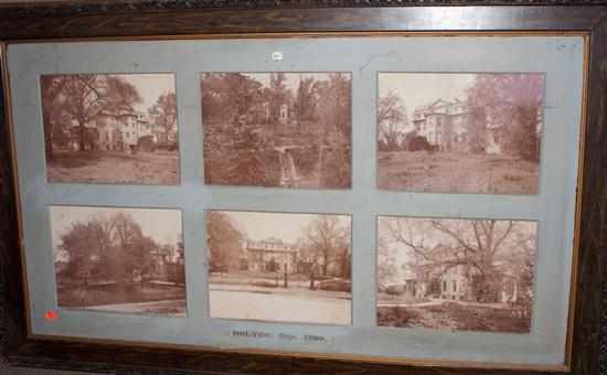 Appraisal: Photographs Six views of the ''Bolton'' Estate vintage prints all