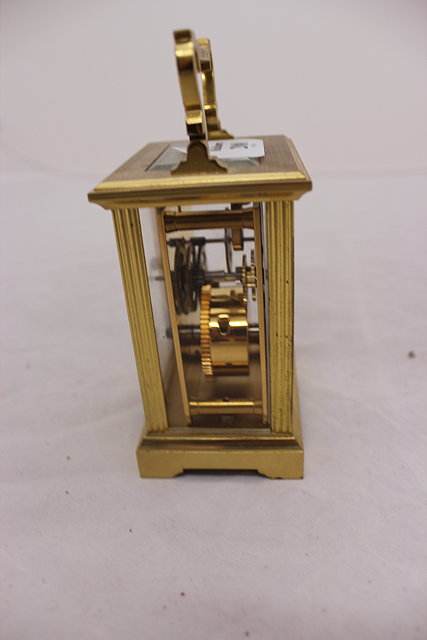 Appraisal: A COMITTI LONDON GILT BRASS TIMEPIECE cm in height