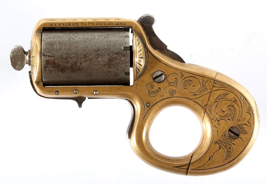 Appraisal: J Reid Cal Combination Knuckleduster Revolver Provided for you in