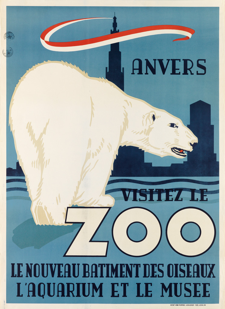 Appraisal: VARIOUS ARTISTS EUROPEAN ZOOS Two posters Sizes vary each approximately