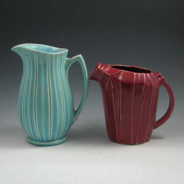 Appraisal: Two McCoy Pitchers left marked McCoy USA small void on