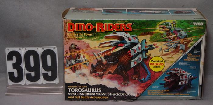 Appraisal: Tyco Dino-riders Torosaurus toy mint in original box Estimate -