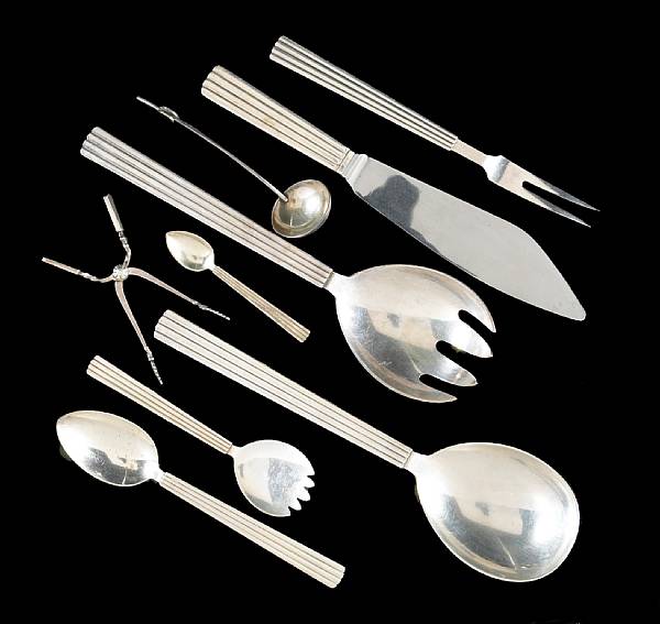 Appraisal: A Danish sterling partial flatware setGeorg Jensen Copenhagen post Bernadotte