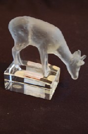 Appraisal: LALIQUE FIGURE OF A DEER