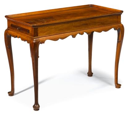 Appraisal: Queen Anne style mahogany tea table th century