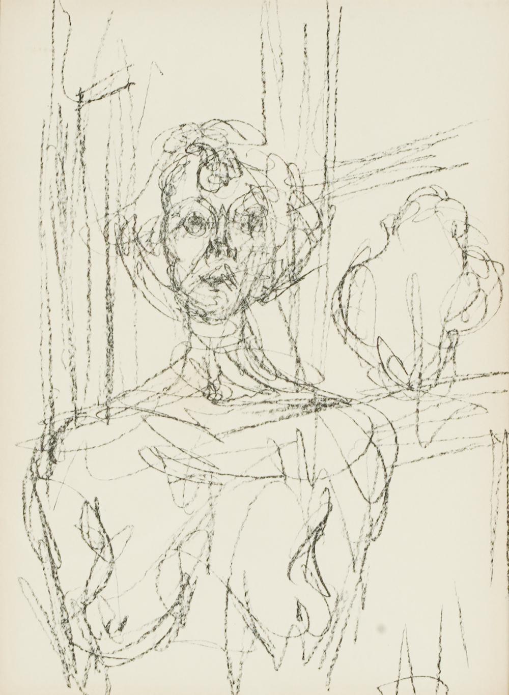 Appraisal: ALBERTO GIACOMETTI - ANNETTEfrom Derriere le Miroir lithograph on paper