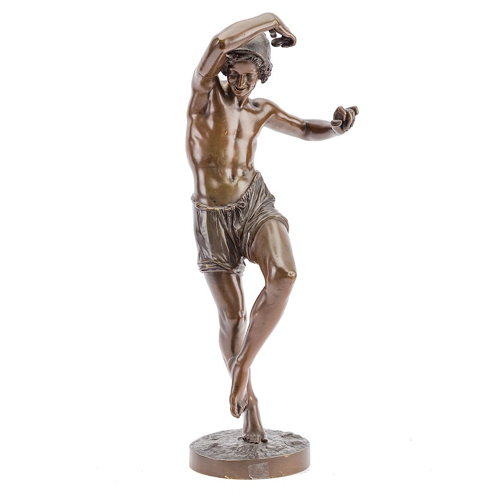 Appraisal: After Francisque Joseph Duret Dancer bronze signed on the base