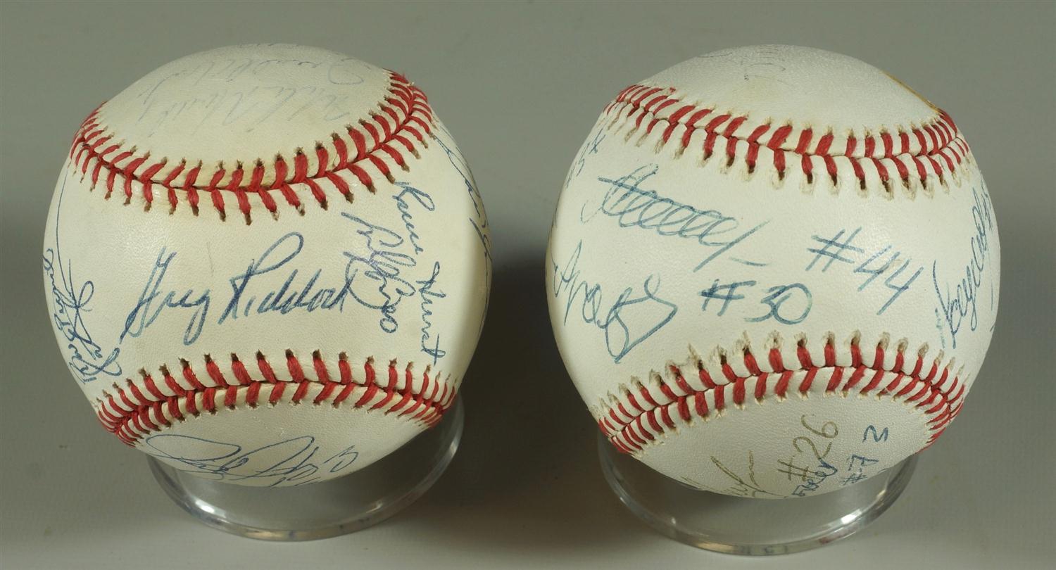 Appraisal: Signed Baseballs to include a Signed Rawlings Official National League