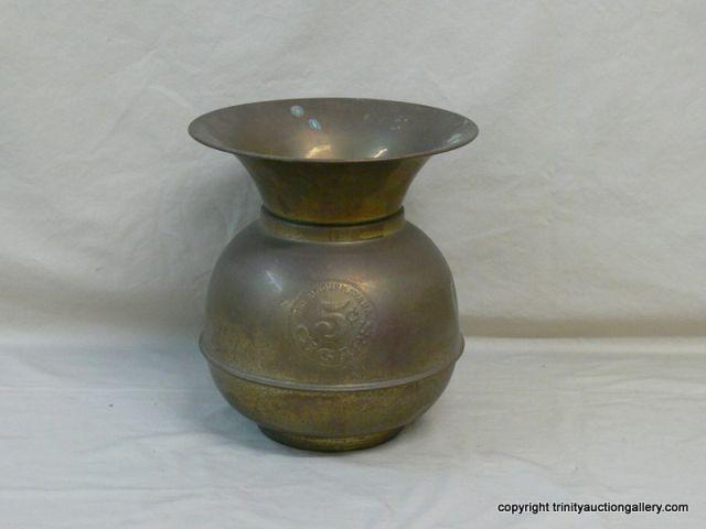 Appraisal: Brass Plated Spittoon - Repro - marked on side Cent