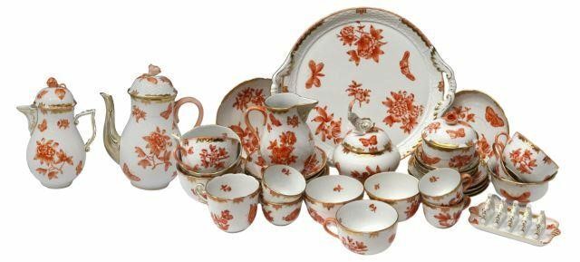 Appraisal: lot of Herend porcelain partial tea service in the Fortuna