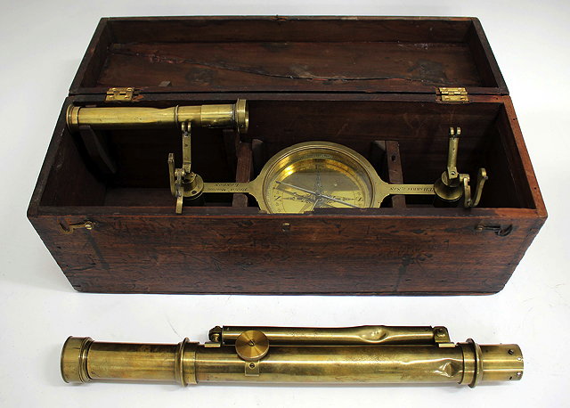 Appraisal: A T HARRIS SON BRITISH MUSEUM LONDON BRASS SURVEYORS LEVEL