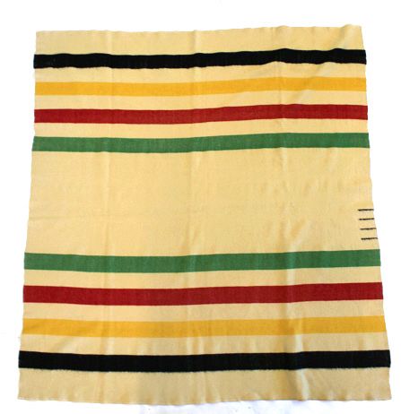 Appraisal: Hudson Bay Company Four Point Trade Wool Blanket For your